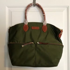 Green nylon Dooney and Bourke satchel